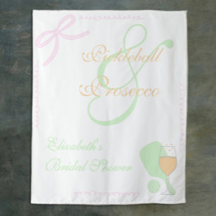 Pickleball and Prosecco Bridal Shower Tapestry