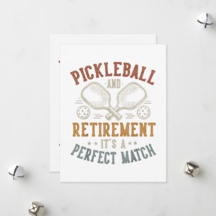 Pickleball and Retirement It's A Perfect Match Holiday Card