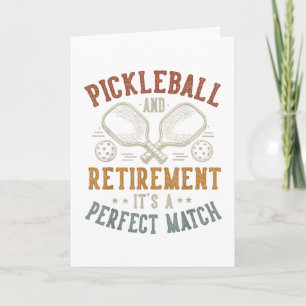 Pickleball and Retirement It's A Perfect Match Holiday Card
