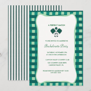 Pickleball Bachelorette Party Invitation