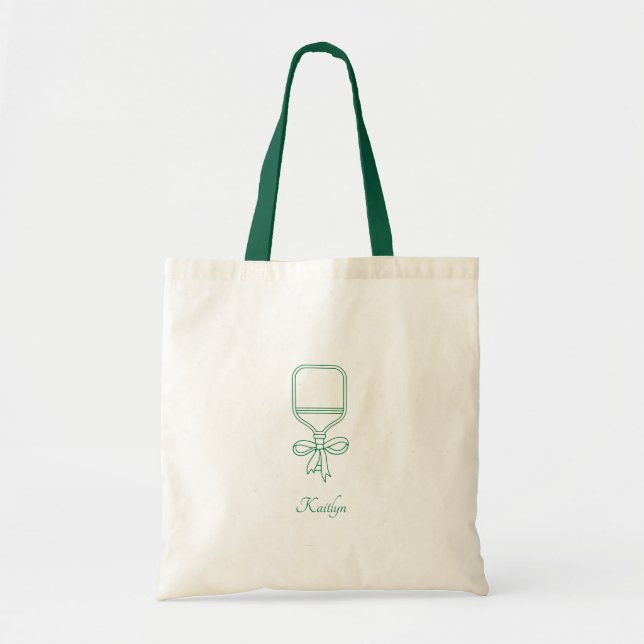Pickleball Bachelorette Tote Bag (Front)