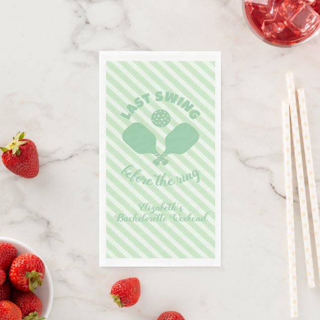 Pickleball Bachelorette Weekend Napkin (Insitu)