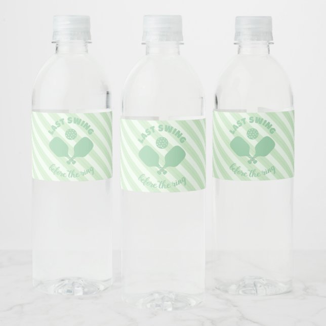 Pickleball Bachelorette Weekend Water Bottle Label (Bottles)