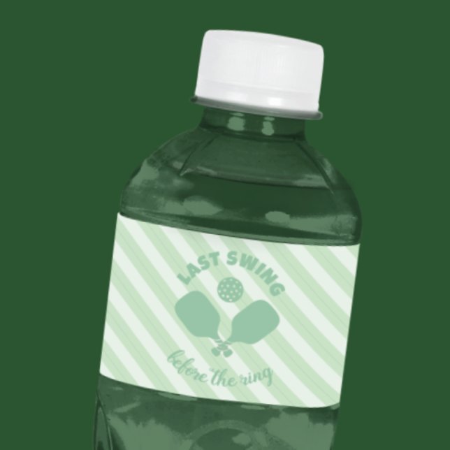 Pickleball Bachelorette Weekend Water Bottle Label (Creator Uploaded)