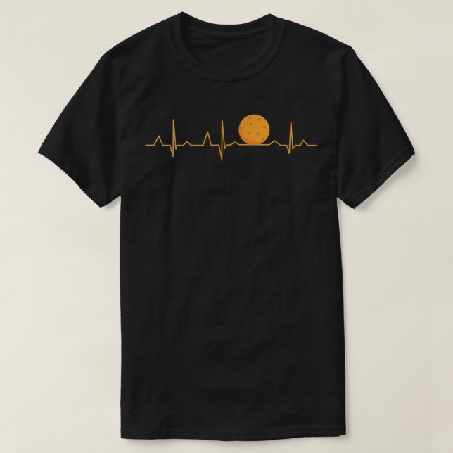Pickleball Ball Heartbeat Apparel, Pickelball 518 T-Shirt (Design Front)