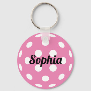 Pickleball Ball Personalised Name Key Ring