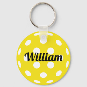 Pickleball Ball Personalised Name Key Ring
