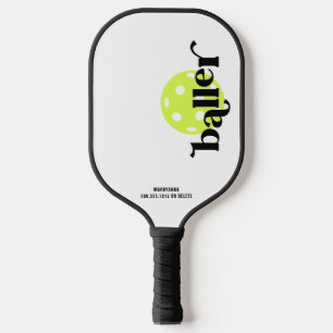 Pickleball Baller Personalised Name Pickleball Paddle