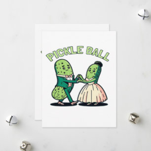 Pickleball Ballroom Dancing Holiday Card
