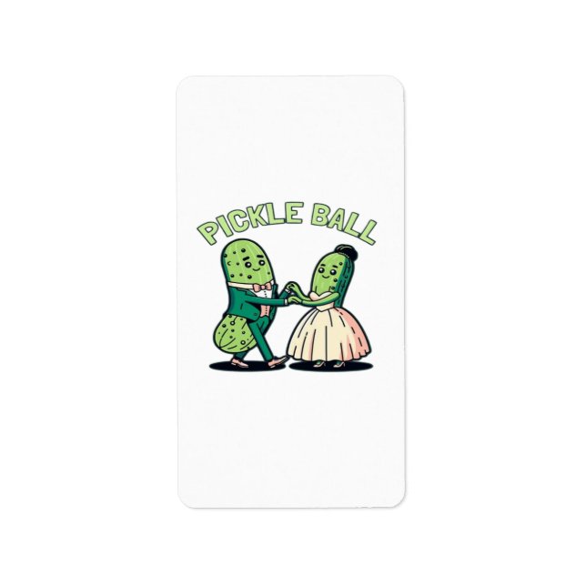 Pickleball Ballroom Dancing Label (Front)