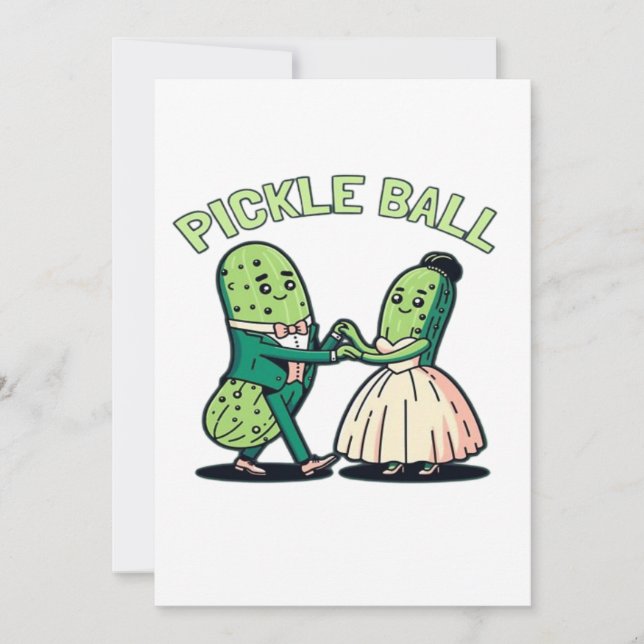 Pickleball Ballroom Dancing Save The Date (Front)