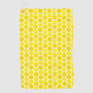 Pickleball Balls, Yellow Pickleball Balls on White Golf Towel