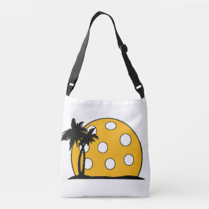 Pickleball Beach Sunset Crossbody Bag