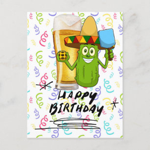 Pickleball Birthday for player funny pickle Postcard