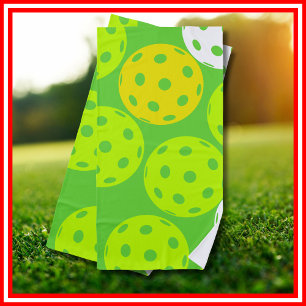 Pickleball Birthday Party Cute Green Sports Beach Towel