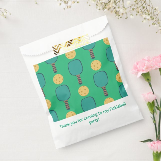 Pickleball Birthday Party Green Favour Bag (Sealed)