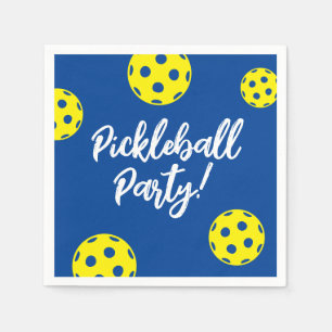 Pickleball Birthday party napkins