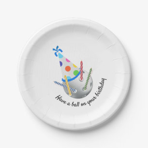 Pickleball birthday plates