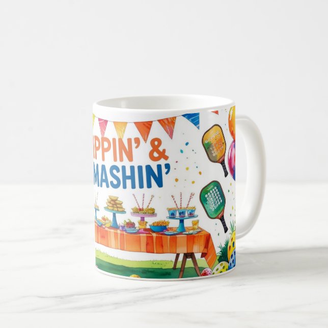Pickleball birthday Themed  Coffee Mug (Front Right)