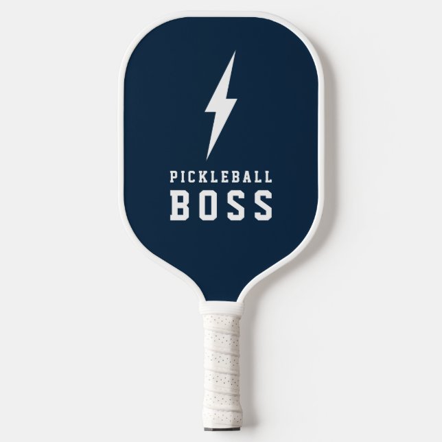 Pickleball Boss Lightning Bolt Custom Colour Paddle (Front)