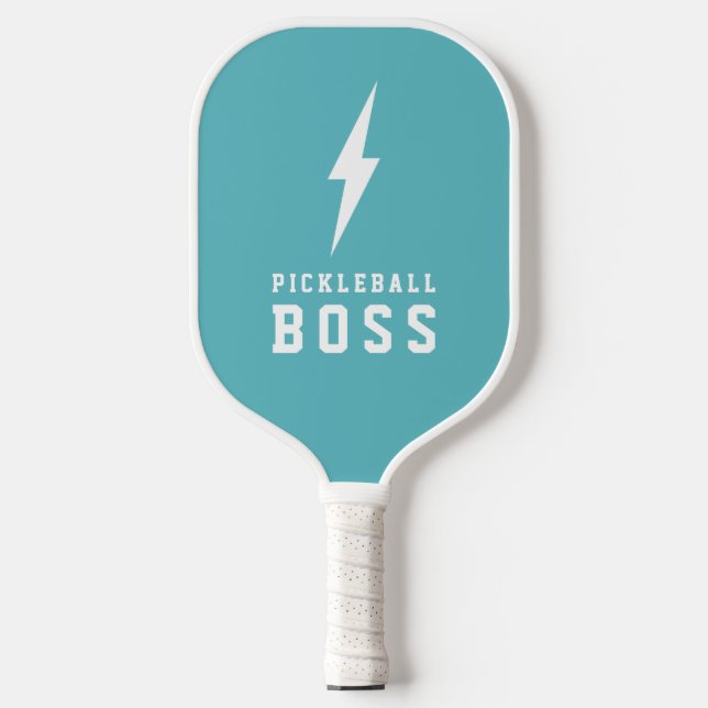 Pickleball Boss Lightning Bolt Custom Colour    Paddle (Front)