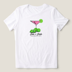 Pickleball Bridal Shower Dinks & Drinks Customised Tri-Blend Shirt