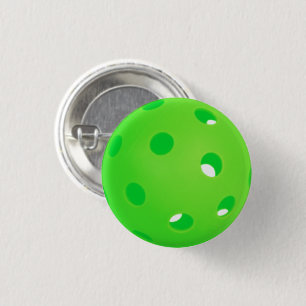 Pickleball Bright Green Pickleball Ball Accessory 3 Cm Round Badge