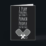 Pickleball Cards Fun Pickleballer Sports Player<br><div class="desc">Title: Pickleball Cards Fun Pickleballer Sports Player Serve up laughs and court-ready humour with this Pickleball Cards Fun Pickleballer Sports Player! Perfect for her, for him, men, women, boys, girls, dad, mum, or any sports lover, this themed card is a unique novelty gag gift ideal for Christmas (Xmas), Halloween, Thanksgiving,...</div>
