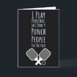 Pickleball Cards Fun Pickleballer Sports Player<br><div class="desc">Title: Pickleball Cards Fun Pickleballer Sports Player Serve up laughs and court-ready humour with this Pickleball Cards Fun Pickleballer Sports Player! Perfect for her, for him, men, women, boys, girls, dad, mum, or any sports lover, this themed card is a unique novelty gag gift ideal for Christmas (Xmas), Halloween, Thanksgiving,...</div>