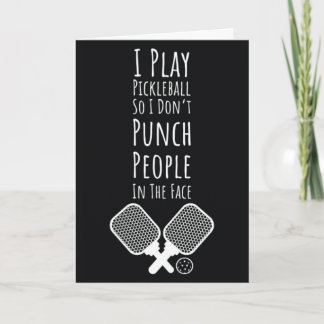 Pickleball Cards Fun Pickleballer Sports Player