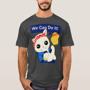 Pickleball Cat We can do it T-Shirt
