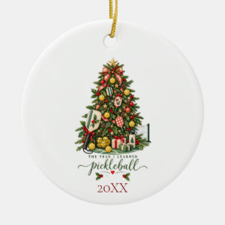 Pickleball Ceramic Ornament