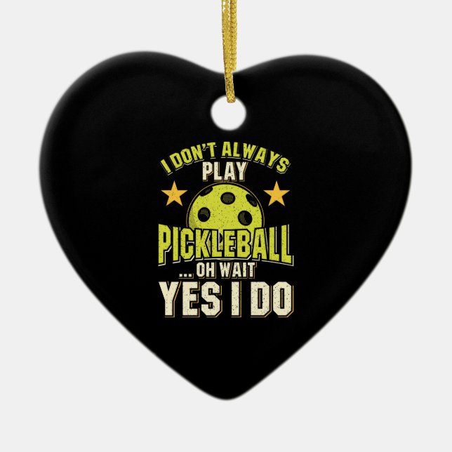 Pickleball Ceramic Ornament (Front)