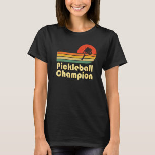 Pickleball Champion Vintage Funny Retro Pickleball T-Shirt