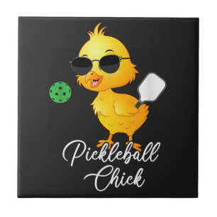 Pickleball Chick Funny Pickleball Ceramic Tile