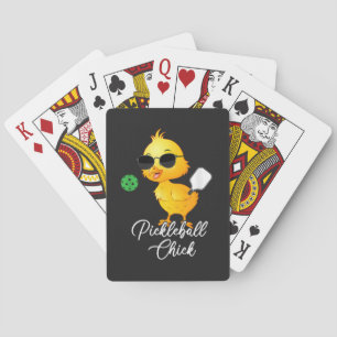 Pickleball Chick Funny Pickleball Playing Cards