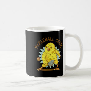 Pickleball Chick Funny Quote Chicken With Paddle G Coffee Mug
