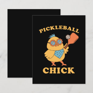 Pickleball Chick - retro Card