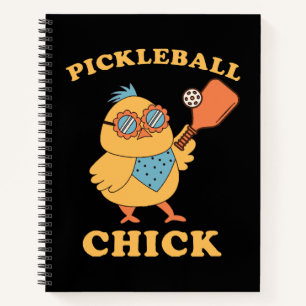 Pickleball Chick - retro Notebook