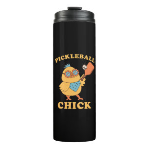 Pickleball Chick - retro Thermal Tumbler