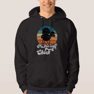 Pickleball Chick Retro Vintage  1 Hoodie