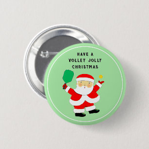 Pickleball Christmas 6 Cm Round Badge