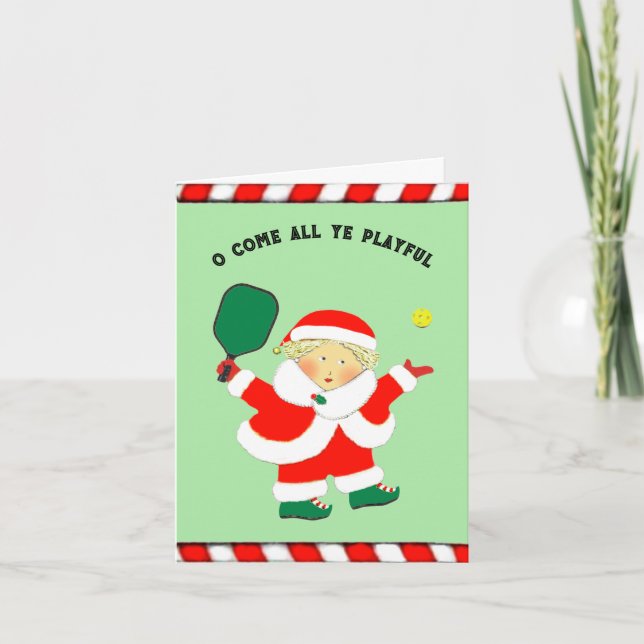 Pickleball Christmas Cards (Front)