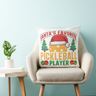 Pickleball Christmas Cushion