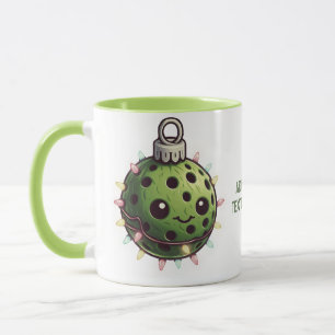Pickleball Christmas Decoration Paddleball Sports Mug