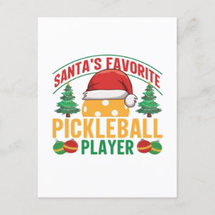 Pickleball Christmas Enclosure Card