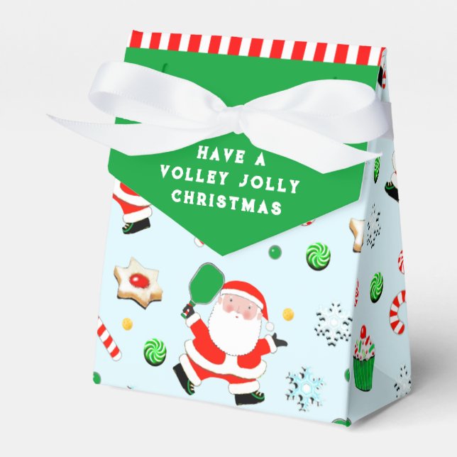 Pickleball Christmas Favour Box (Front Side)