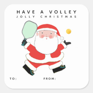 Pickleball Christmas Gift Tags
