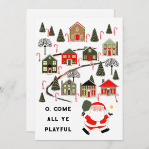 Pickleball Christmas Holiday Cards
