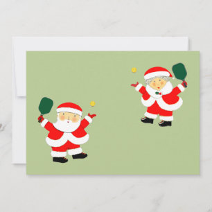 Pickleball Christmas Holiday Cards
